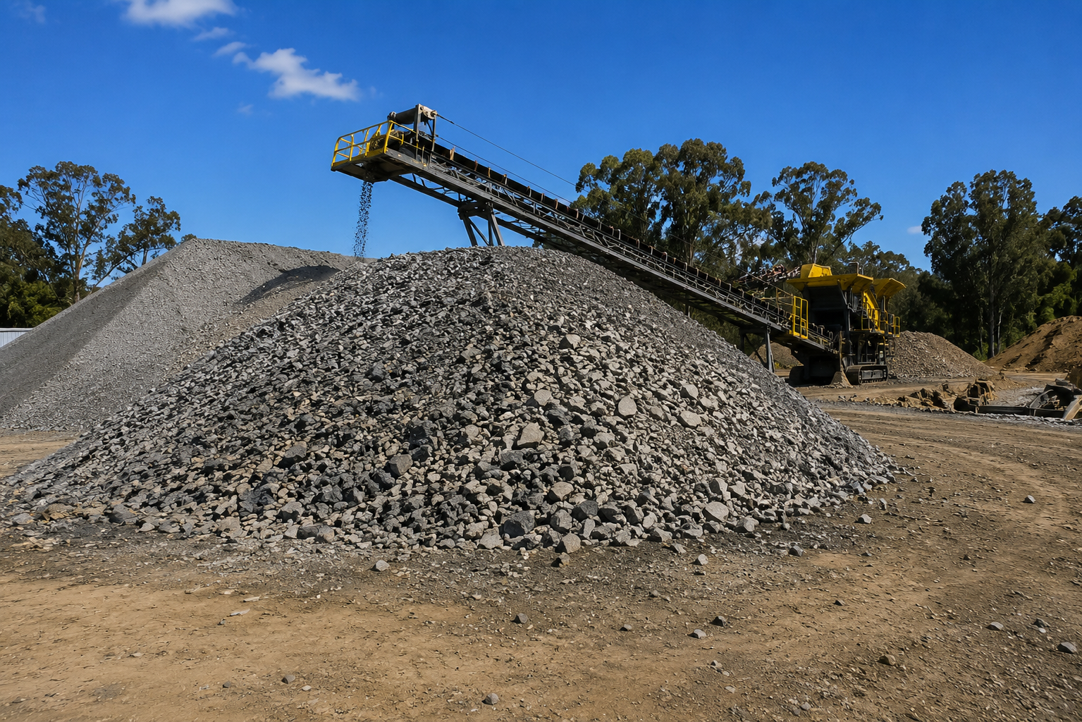 Existing mining site infrastructure