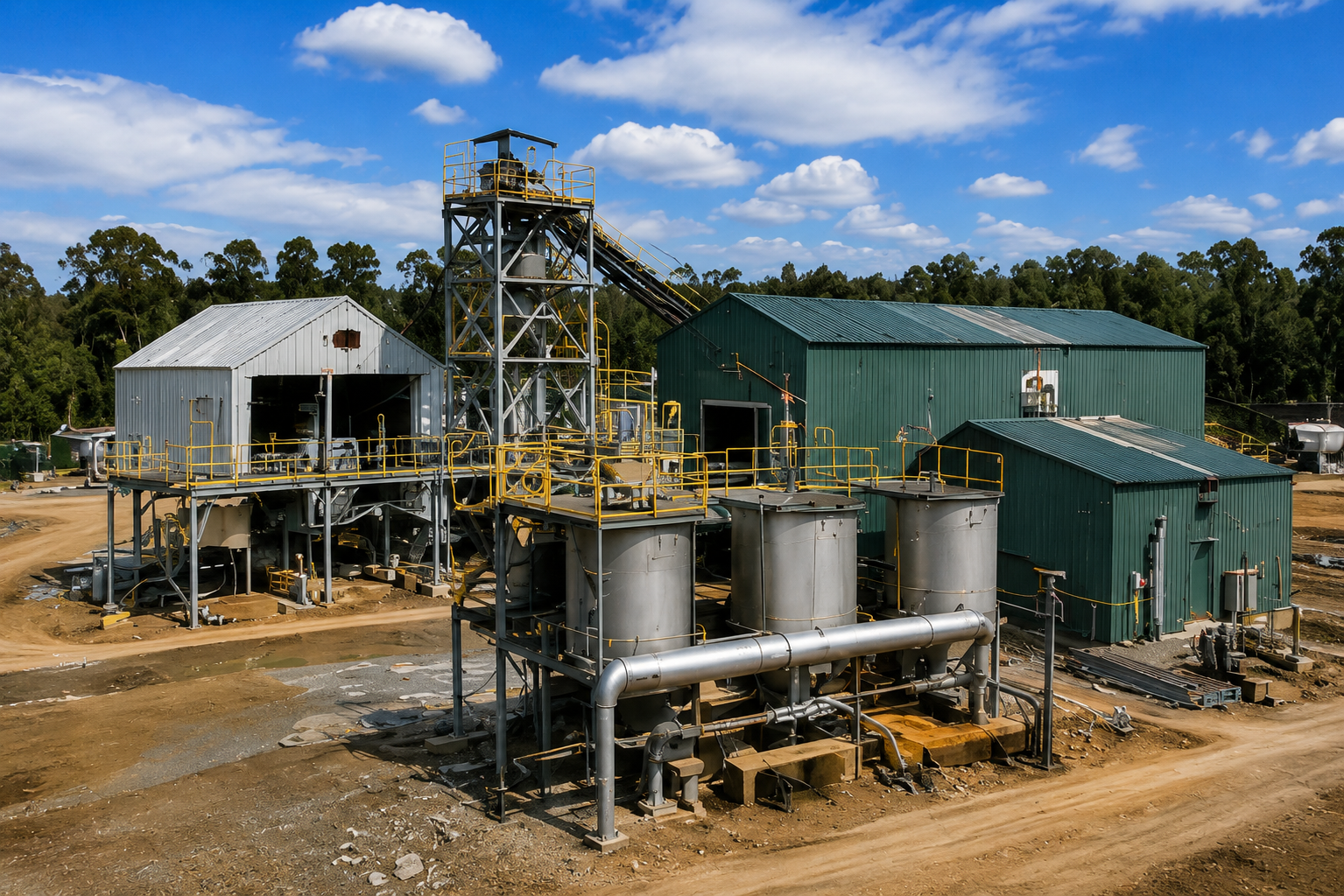 Existing mining site infrastructure